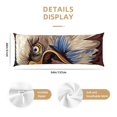 thumbnail image 3 of Honeii Eagle With USA Flags Print Long Body Pillowcase 20x54 in,Body Pillow Cover with Zipper,Large Body Pillowcase,Soft Bed Decorative, 3 of 7