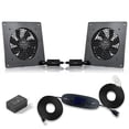 thumbnail image 1 of SCCCF Sistema de ventilador de refrigeración para gabinetes silenciosos USB de 120 mm de 6 pulgadas con control de termostato ajustable de 0-60 ℃, para gabinetes AV de cine en casa, caseta para planta, 1 of 5