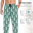 thumbnail image 4 of HPINK-T Men's Cute Indian Runner Ducks Pajama Pants Cotton Soft Comfy Straight-Fit Lightweight Pj Bottoms, 4 of 7