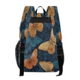 thumbnail image 3 of PVC Transparent Backpacks Clear Backpack for Travel and Outings Teal and Orange Butterflies, 3 of 7