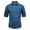 Blue, variant on PuLe Rugby Shirt Mens Button Down Shirts Short Sleeve Shirts Textured Wrinkle Free Stretch Tshirt Business Casual Work Dress Shirt Hawaiian