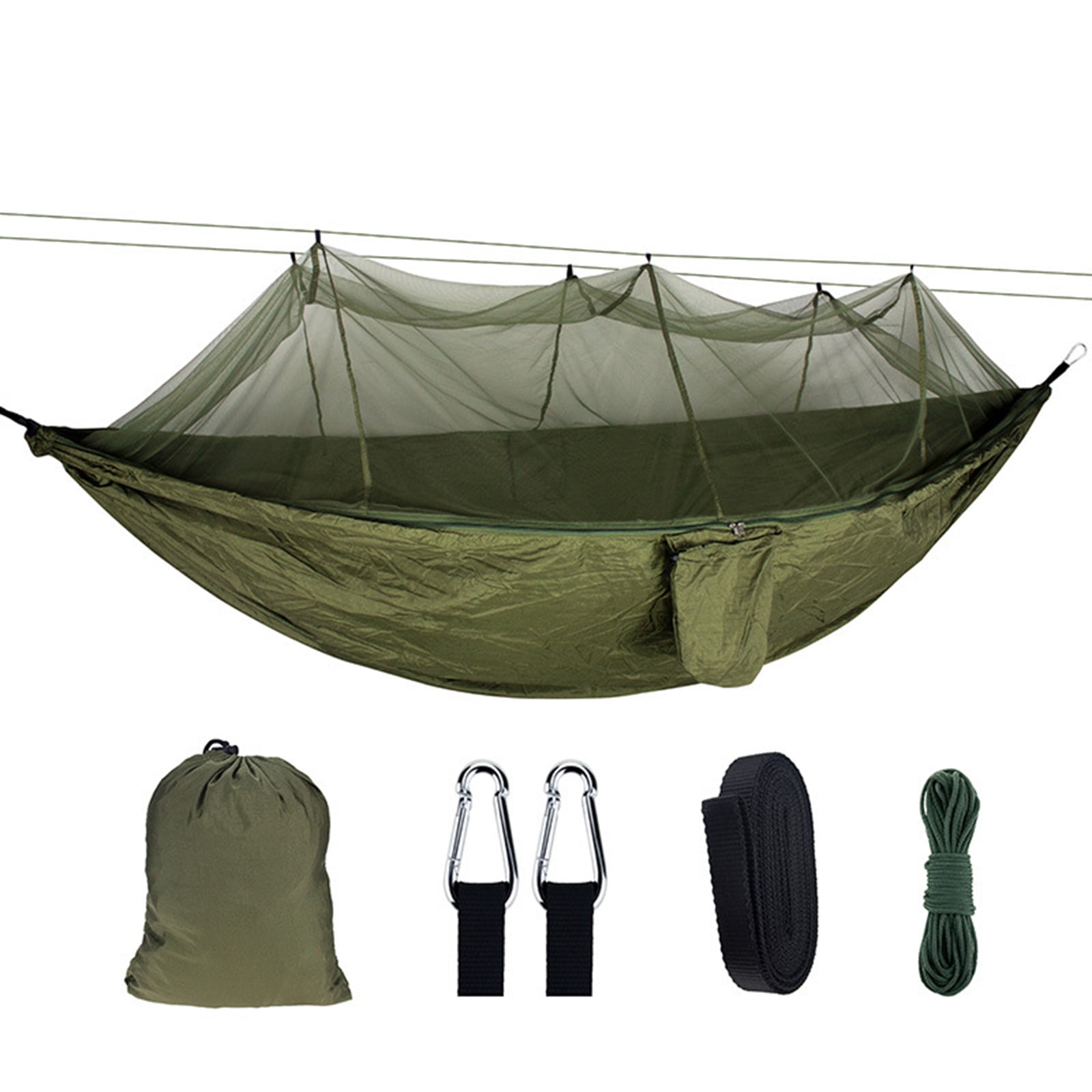 Outdoor Travel Camping Hanging Hammock Bed Sleeping Swing With Mosquito Net Set 