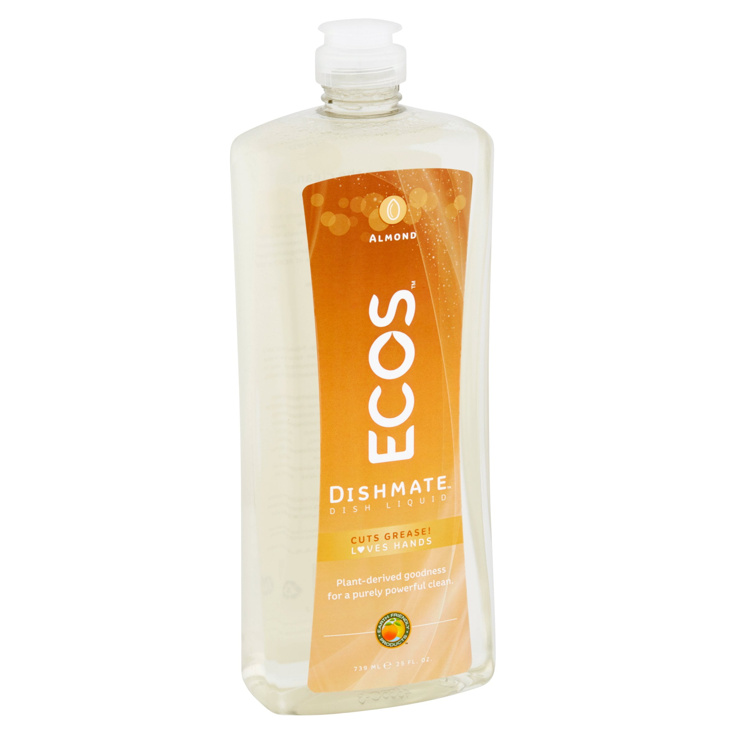 ECOS Ultra Dishmate Dish Soap, Almond, 25 fl oz