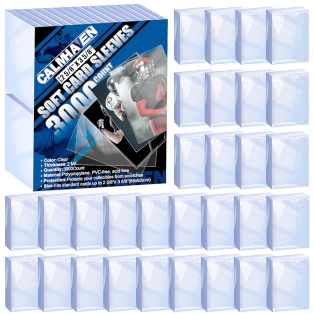 Fundas para cartas Calmhaven 3000 transparentes y suaves 6,6 x 9,2 cm