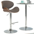 thumbnail image 3 of Simpli Home Adjustable Swivel Bar Stool In Distressed Brown Vegan Faux Leather, 3 of 11