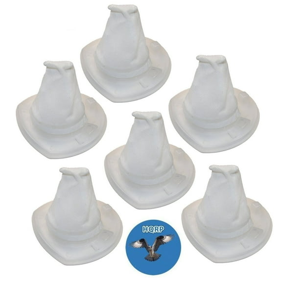 HQRP 6-Pack Filter Bag for Black & Decker BDH1220AV BDH2010LP DustBuster Hand Vac, part 90558113