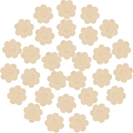 

30 Pieces Nipple Cover Plum Shaped Disposable Breast Covers Self-adhesive Petal Bra Pasties