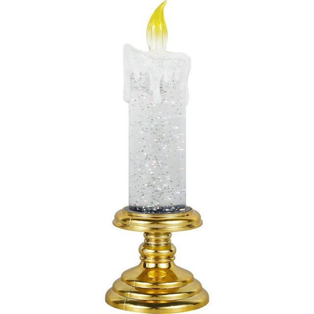 LED Christmas Candle Lighting Flameless Candle Flash Candle Light Reusable Battery Operated Color Changing Candle Light for Christmas Party Home Decor