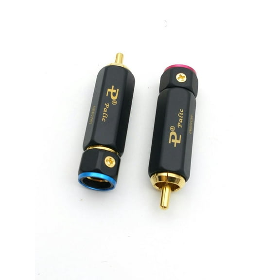FOR 20pcs Gold Plated Brass RCA plug-in Locking connectors