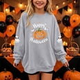 thumbnail image 2 of Enjoytime Halloween Girls Sweatshirt Pumpkin Graphic Crew Neck Long Sleeve Pullover Top Cute Fall Fashion Kids Clothes 1-14 Years, 2 of 7