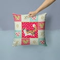 thumbnail image 2 of Skookum Cat Love Fabric Decorative Pillow Red, 2 of 4