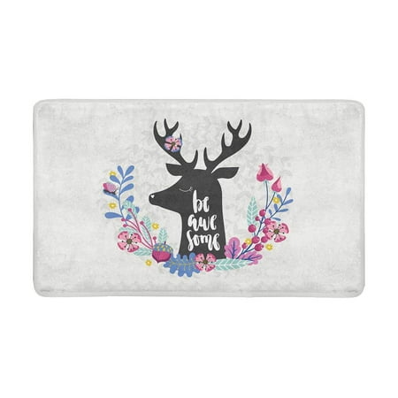 Mkhert Deer Head Silhouette With Inspirational Quotes Be Awesome