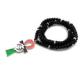 thumbnail image 2 of Adinkra Gye Nyame Ankh Pendant 6mm 30" Wooden Bead Necklace, 2 of 4