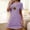 Purple, variant on Xysaqa Women Chemise Night Gown Soft Sleepwear Lingerie, Nightgowns For Women Sexy Women'S Oversized Short Nightgown Printed Round Neck And Short Sleeves Dress Women'S Nightshirt Soft Nightgown Sleep