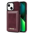 thumbnail image 1 of SaniMore for iPhone 14 6.1" Magnetic Wallet Case, PU Leather Case with Card Slot & Multi-Angle Kickstand Shockproof Protective Case for iPhone 14 Women Men, Winered, 1 of 7