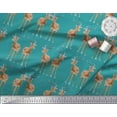 thumbnail image 3 of Soimoi Velvet Fabric Deer Animal Print Sewing Fabric Yard 58 Inch Wide, 3 of 3