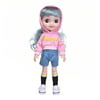 Merkmak American Girl Dolls Barbie Color Reveal Doll Fashion Doll with Fine Hair for Styling Clothes Pink Shoe