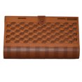 thumbnail image 1 of Bolsa Clutch Borse Della Vittoria Trebol Nogal Forro Beige, 1 of 3