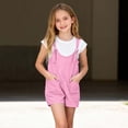 thumbnail image 2 of Pounoo Womens Rompers Tie Shoulder Strap Pocket Loose Fit Lightweight Overalls Casual Daily Style (For Small Wearers) Gift, 2 of 8