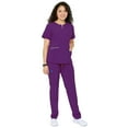 thumbnail image 3 of Women's Soft Stretch Silver Zipper Uniform Scrubs - Style ST400, 3 of 9