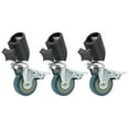 thumbnail image 1 of Domqga 3pcs 22mm Swivel Caster Wheels Set For Photography Light Stand Studio Photo Video Shooting Locking Caster Set With Brake,Light Stand Swivel Casters,Locking Caster Set For Light Stands, 1 of 8