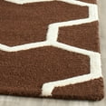 thumbnail image 3 of SAFAVIEH Cambridge Joshua Geometric Wool Area Rug, Dark Brown/Ivory, 2' x 3', 3 of 7