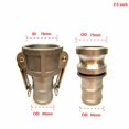 thumbnail image 1 of C E Type Hose Shank Camlock Adapter Quick Coupling Aluminum Alloy Quick Connector Hose Coupler 1-4 inch Tank Truck Connectors, 1 of 5