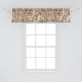 thumbnail image 2 of Pink Garden Window Valance, Dreamy Flower Inspirations Rose Pattern on Jungle Colors Boho Art, Curtain Valance for Kitchen Bedroom with Rod Pocket, 54" X 18", Blush Pistachio Green, by Ambesonne, 2 of 2