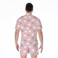 thumbnail image 2 of Koala Bear And Cloud Pattern Short Sleeve Men'S Rompers, Koala Animal Casual Summer Jumpsuits Outfit, 2 of 4