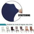 thumbnail image 6 of Chair Slipcover, AUCHEN Super Stretchy Dining Chair Covers Set of 4, Parsons Chair Protector Covers Chair Covers for Dining Room, Furniture Protector Covers for Restaurant Hotel Ceremony (Navy), 6 of 9