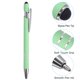 thumbnail image 4 of Bolígrafo Uxcell con punta de stylus, bolígrafo de metal, tinta negra, punta media de 1.0mm, estilo 1, paquete de 6 en verde, 4 of 6