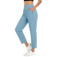 thumbnail image 5 of 7/8 Business Casual Pants for Women Dressy Casual Athletic High Waist Bottoms with Pockets Workout Exercise Pants, S, 5 of 8
