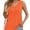 Orange, variant on Womens Tank Tops V Neck Summer Trendy Casual Loose Fit Flowy Sleeveless Shirts