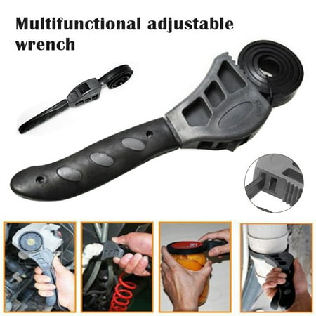 

Universal 500mm Multitool Wrench Rubber Strap Adjustable Spanner for Any Shape Opener Tool Car Repair Tools Belt Wrench New