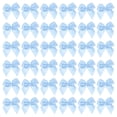 thumbnail image 1 of Mini lazo de cinta de satén, lazos de tela para aplicaciones de manualidades de bricolaje, costura, boda, fiesta, azul oscuro, 1 of 7
