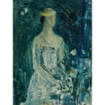 thumbnail image 2 of Wilhelm Thöny 12x14 Gold Ornate Wood Frame and Double Matted Museum Art Print Titled - The Artist's Wife (1930), 2 of 4