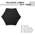 thumbnail image 7 of Autlaycil 7.5 FT Patio Umbrella, Push Button Tilt Market Umbrella, Crank and Sturdy Ribs for Garden, Deck, Backyard, Pool, Black, 7 of 7