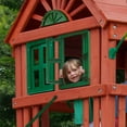 Gorilla Playsets Double Down II Wooden Swing Set with 2 Slides, Built