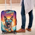 thumbnail image 4 of Retro Surfing German Shepherd in Cool Sunglasses Hello Summer Waves Travel Luggage Cover Alsatian Dog Lover Gifts Suitcase Dust Protective Decor - 10001, 4 of 5