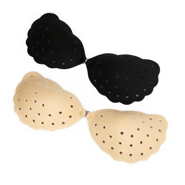 DODOING 2 Pack Invisible Silicone Breast Pads Lift Up Boob Nipple Cover