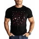 thumbnail image 1 of Camisetas para hombre, camiseta de algodón con cuello redondo, corazones y rosas, manga corta, para San Valentín., 1 of 8