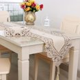 thumbnail image 2 of MYG Chemin de Table 16x77 Po Brodé en Dentelle Florale Tissu Translucide 2, 2 of 7
