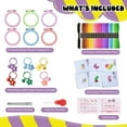 thumbnail image 3 of Style-Carry 6 Pcs Cross Stitch Kits for Kids 6-12, Embroidery Kit, Stamped Cross Stitch Needlepoint Starter Kits for Backpack Charms, Ornaments and Needle Craft, 3 of 6