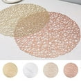 thumbnail image 4 of Simple and Nature Tableware Mats Heat insulated Non slip Hollow Placemats, 4 of 5