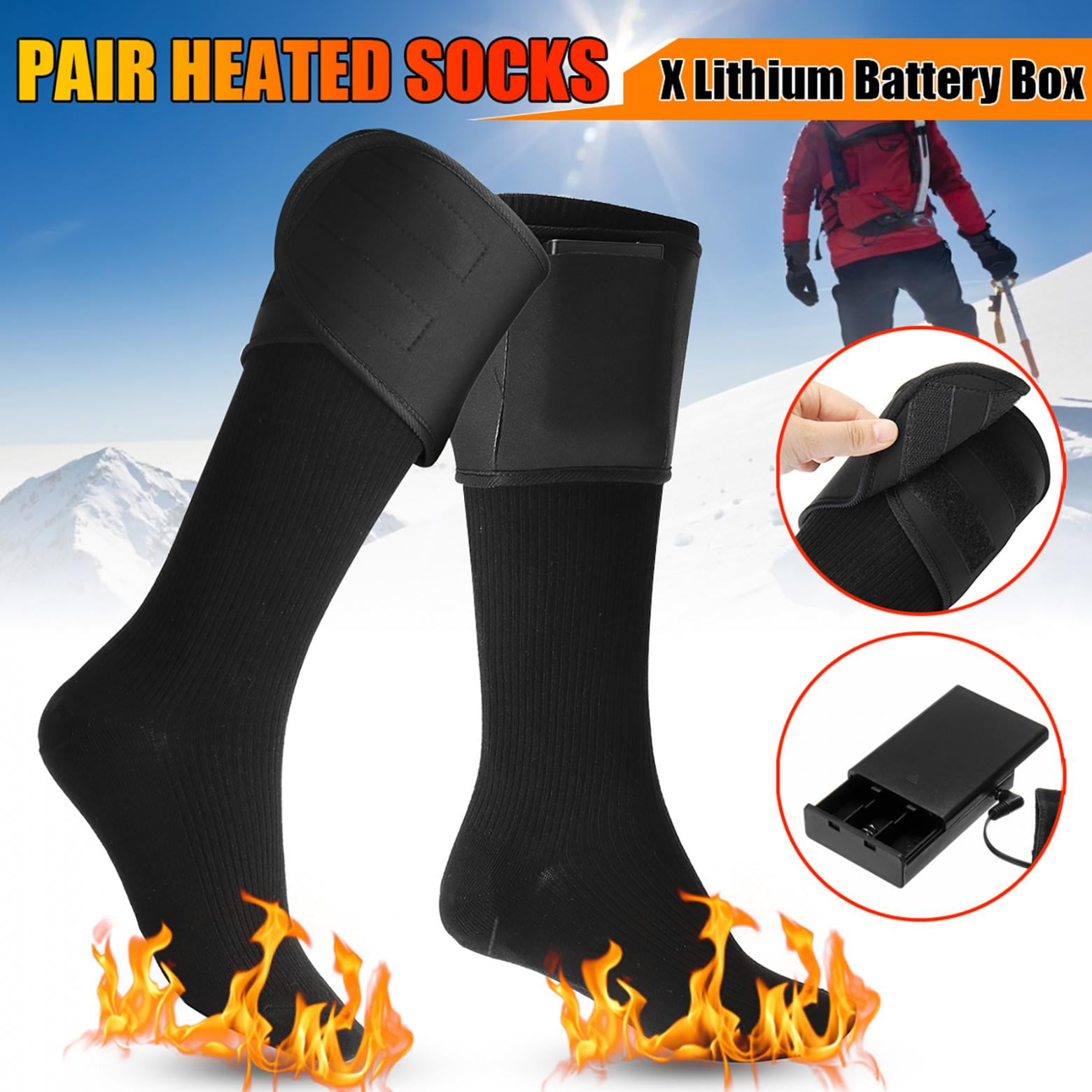 Tarmeek Heated Socks for Women and Men Battery-Powered Long Tube ...