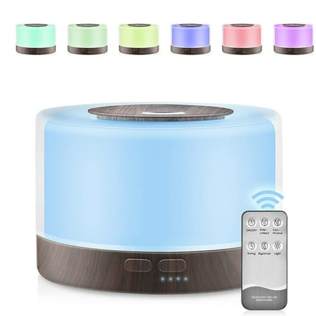 

Aromatherapy Humidifier - 500ml Diffuser Aroma Air Water Vaporizer for Bedroom Home Quiet Cool Mist Fragrance Electric Diffusers