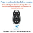 thumbnail image 2 of For Chevrolet Key Fob Cover Leather Car Malibu Camaro Trax Traverse Trailblazer Sonic Blazer Cruze Volt Equinox Spark Key Case, 2 of 10