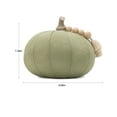 thumbnail image 3 of JoJo Fletcher Green Knitted Decorative Pumpkin, 3 of 3