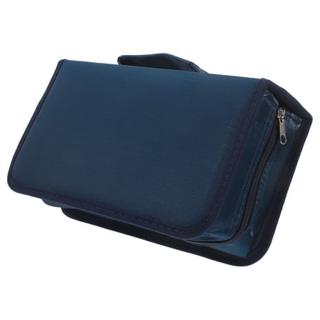 HEALEEP CD Holder Rectangle CD Wallet 128 Capacity CD Organizer Holder DVD Organizer Case