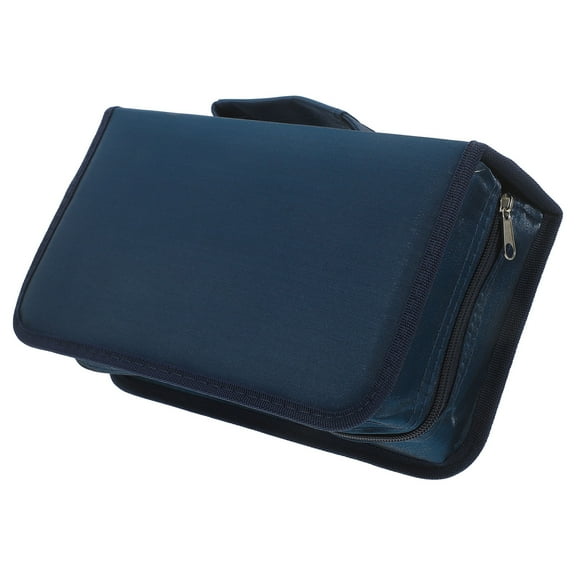 HEALEEP CD Holder Rectangle CD Wallet 128 Capacity CD Organizer Holder DVD Organizer Case